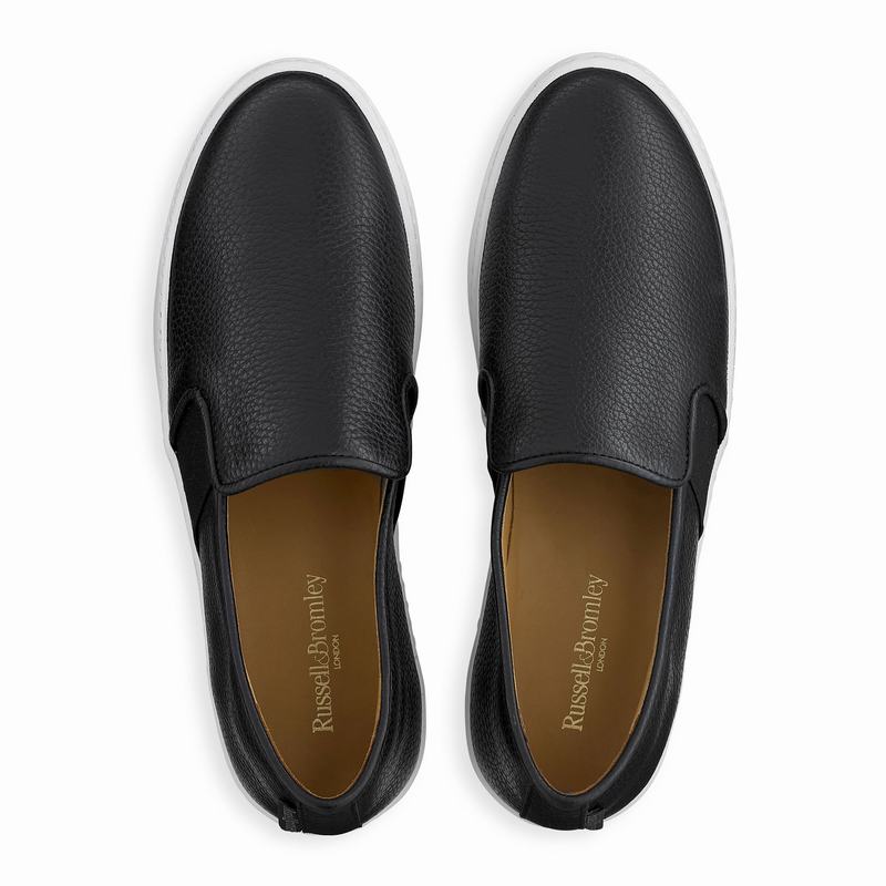 Russell And Bromley Ball Park Ženske Slip On Tenisice Crne | FSD1992RV