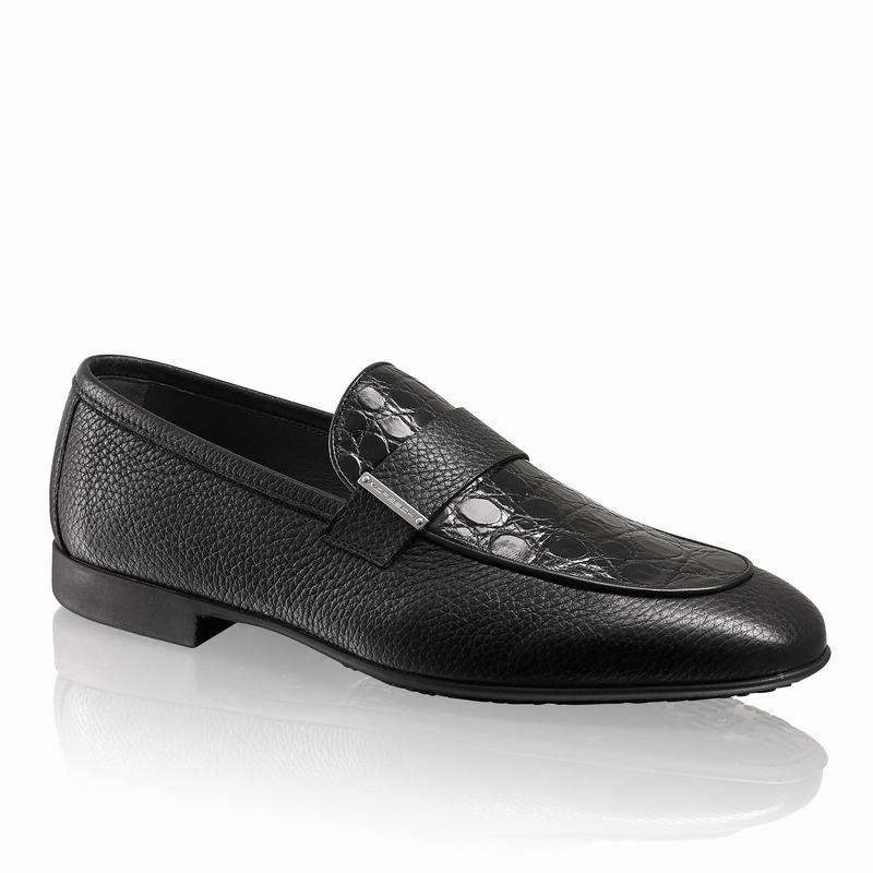 Russell And Bromley Bellagio Muške Slip On Cipele Crne | DMZ2783GJ