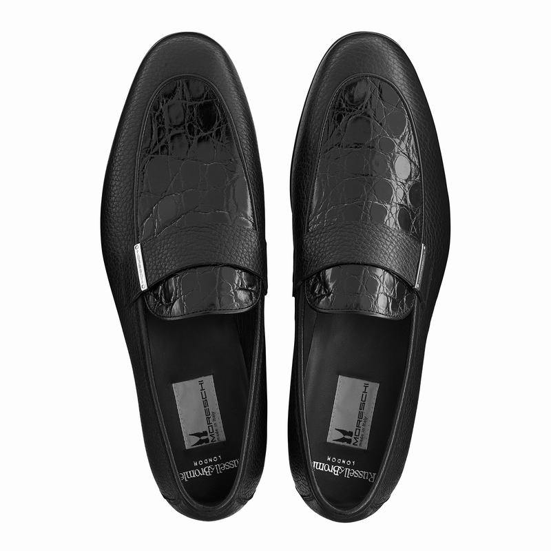 Russell And Bromley Bellagio Muške Slip On Cipele Crne | DMZ2783GJ