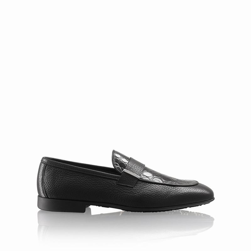 Russell And Bromley Bellagio Muške Slip On Cipele Crne | DMZ2783GJ