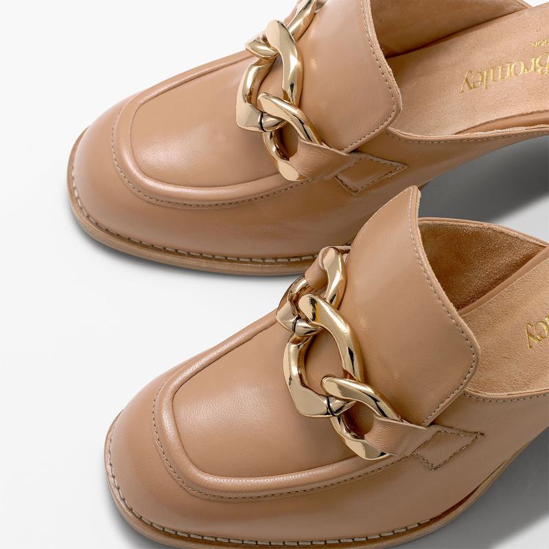 Russell And Bromley Blockmule Ženske Mokasinke Smeđe | QAU1176ZN