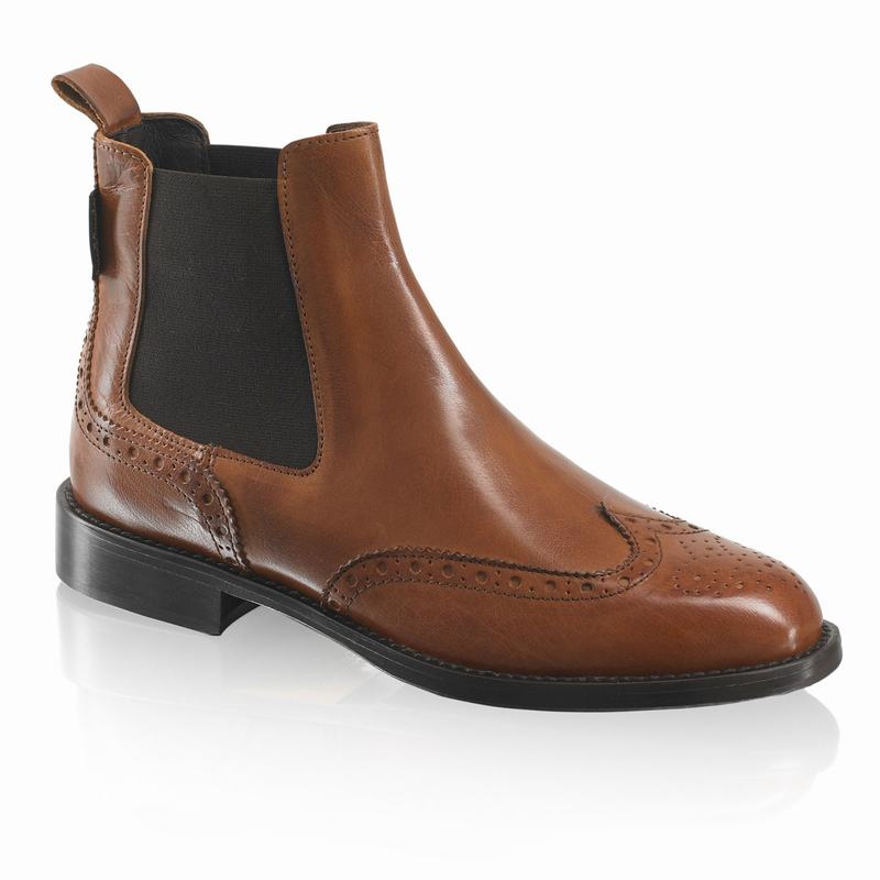 Russell And Bromley Cadogan Ženske Chelsea Čizme Smeđe | RRE3136MG