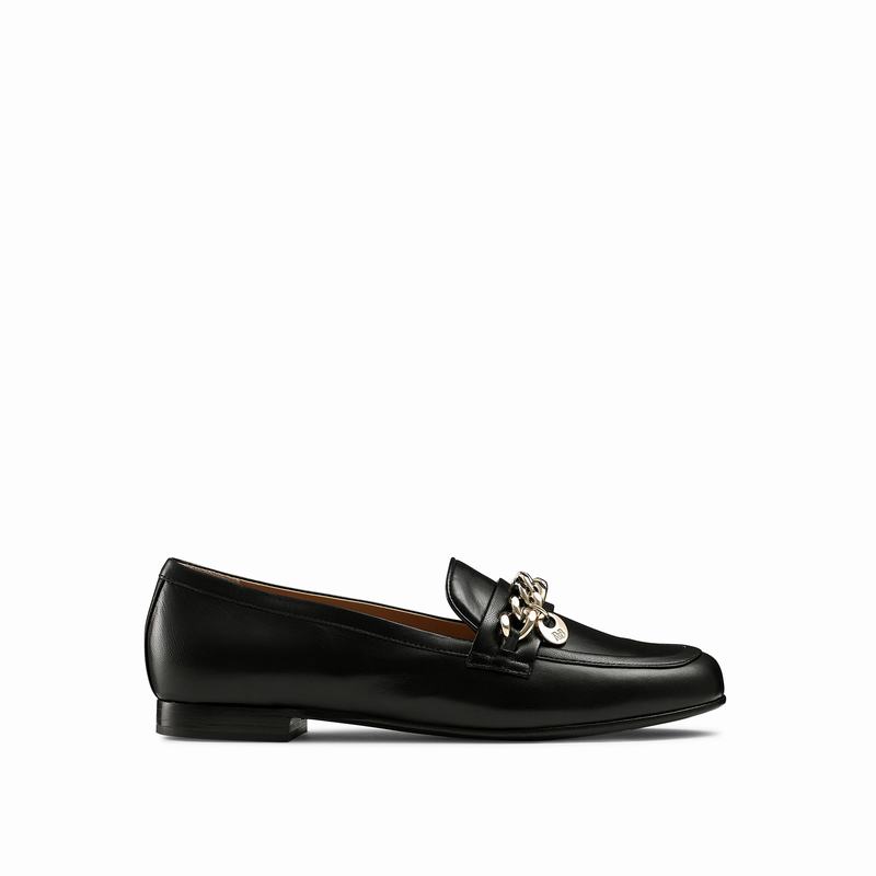 Russell And Bromley Chitchat Ženske Mokasinke Crne | ZRS3940VF