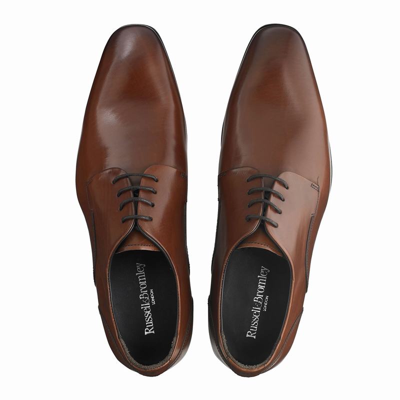 Russell And Bromley City Muške Derby Cipele Smeđe | XAW8837TB