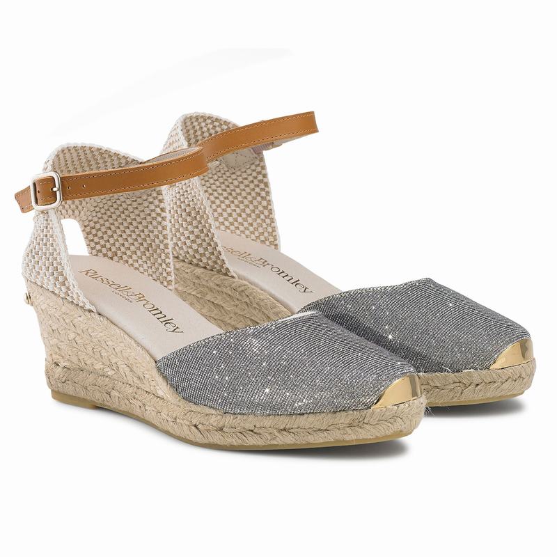 Russell And Bromley Coco-nut Ženske Espadrile Metalne | WIJ5192BH