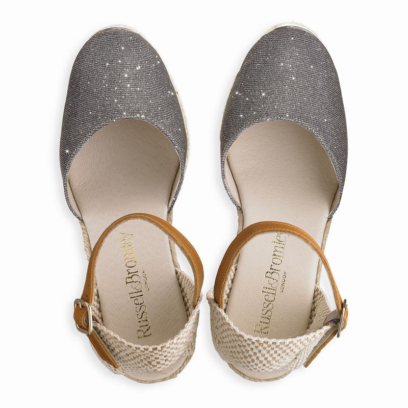 Russell And Bromley Coco-nut Ženske Espadrile Metalne | WIJ5192BH