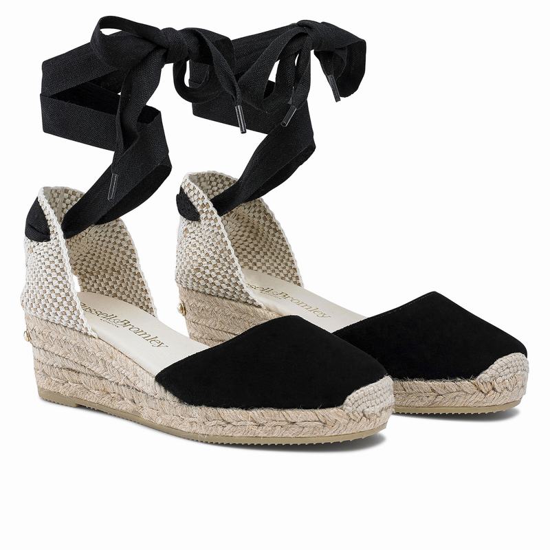 Russell And Bromley Cocowrap Ženske Espadrile Crne | ZLK3156CG