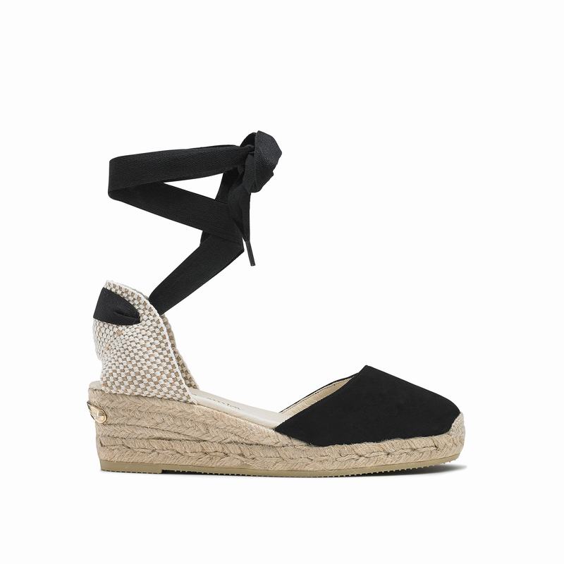 Russell And Bromley Cocowrap Ženske Espadrile Crne | ZLK3156CG