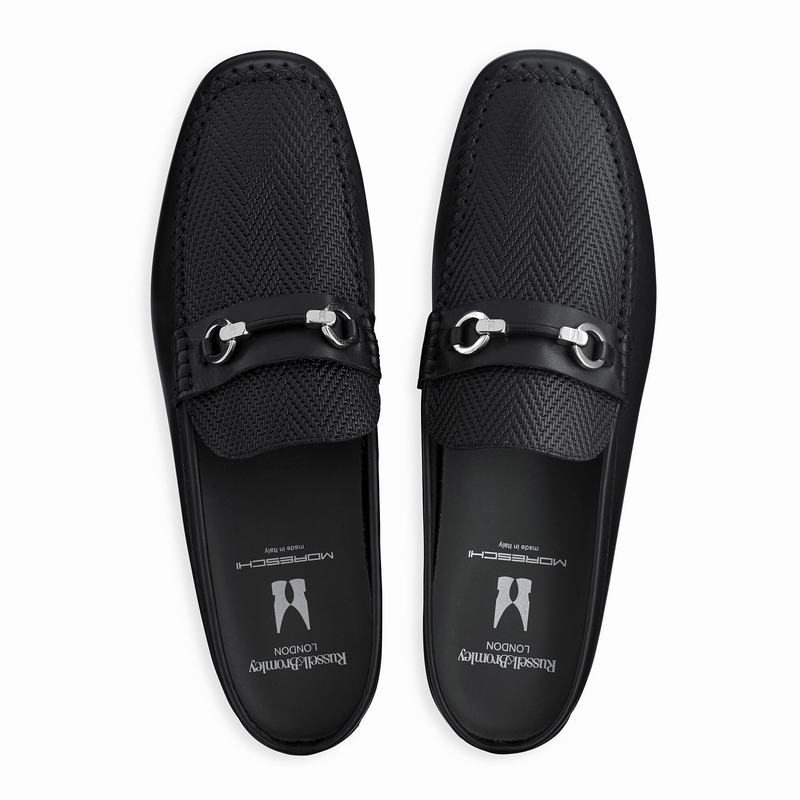 Russell And Bromley Crossout Muške Papuče Crne | DRS4173ID