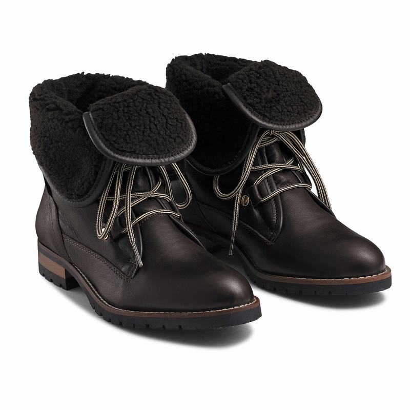 Russell And Bromley Cuddly Ženske Čizme Na Vezanje Smeđe | HOB2920OT