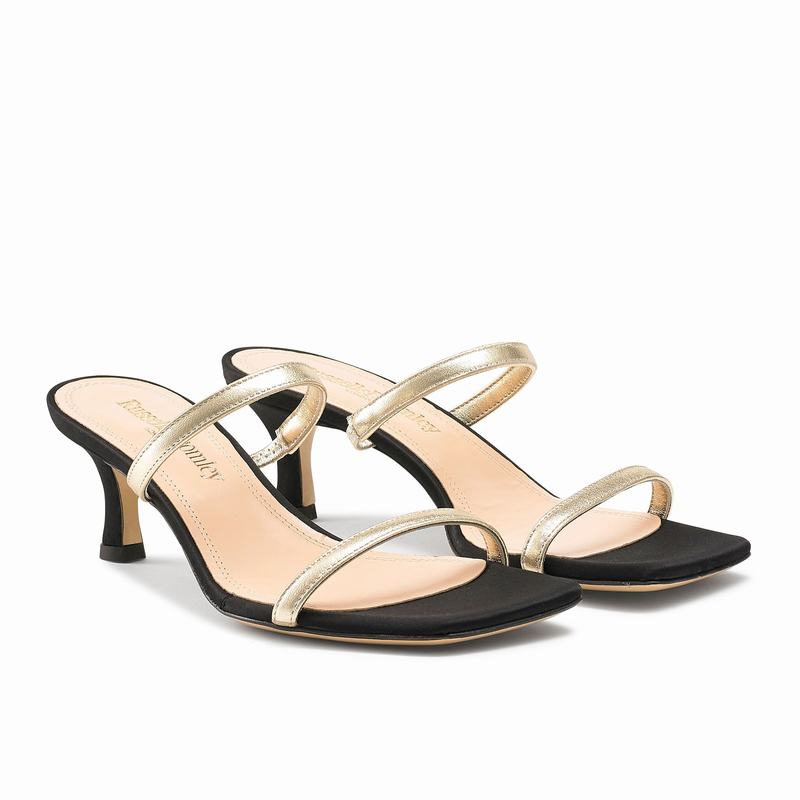 Russell And Bromley Daiquiri Ženske Sandale Na Petu Metalne | QJV8757AG