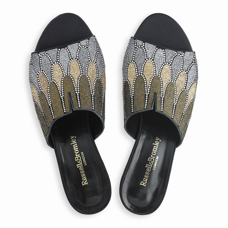 Russell And Bromley Feathers Ženske Mules Metalne | HBD1122VI