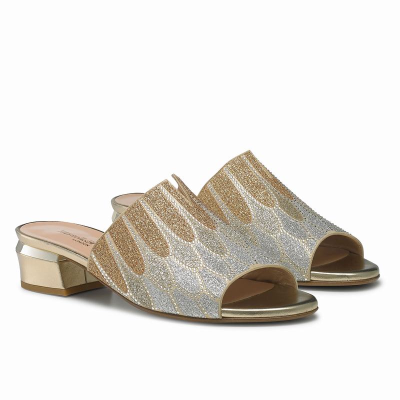 Russell And Bromley Feathers Ženske Mules Zlatne | LNT7086NL