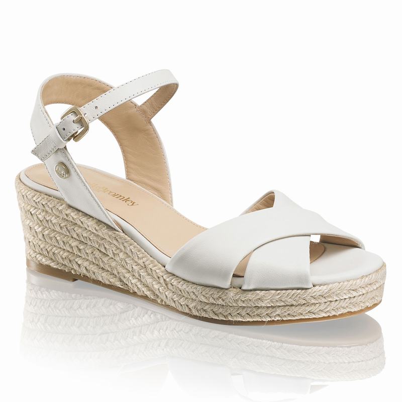 Russell And Bromley Gelato Ženske Espadrile Bijele | VNO2136MN