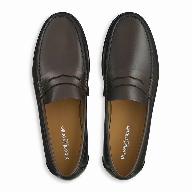 Russell And Bromley Hard Wear Muške Mokasinke Smeđe | OLW4679LD