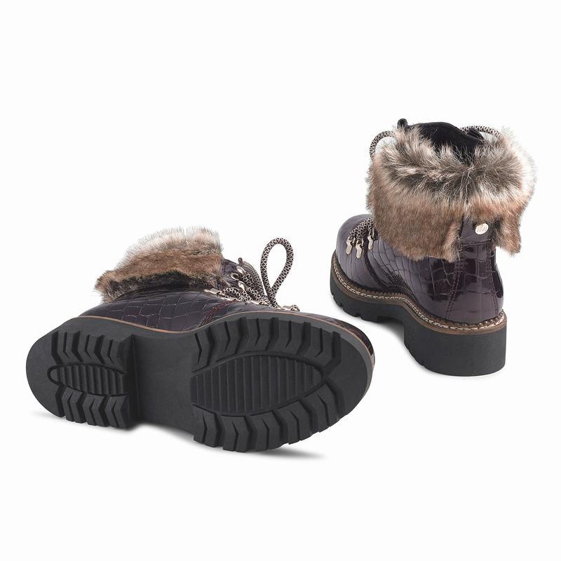 Russell And Bromley Icestorm Ženske Čizme Na Vezanje Crvene | ELO8960GX