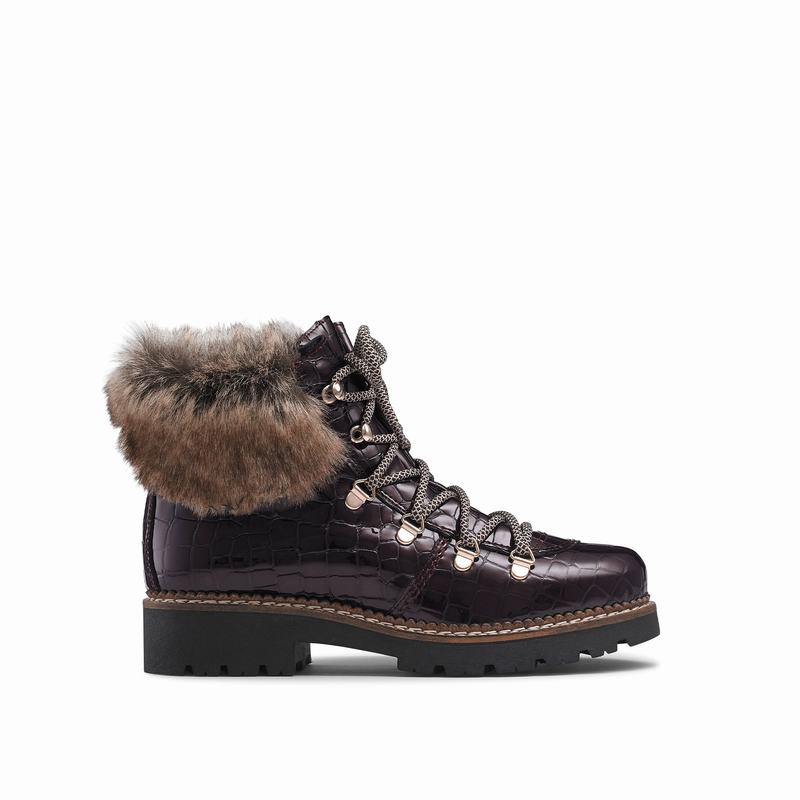 Russell And Bromley Icestorm Ženske Čizme Na Vezanje Crvene | ELO8960GX