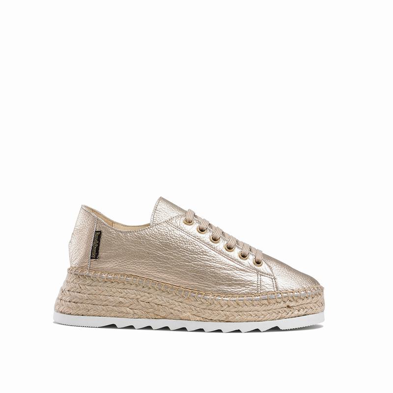 Russell And Bromley Kick Back Ženske Espadrile Metalne | FAM2619FY