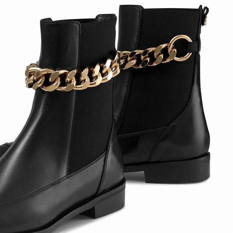 Russell And Bromley Lovechain Ženske Chelsea Čizme Crne | HLE8633AA