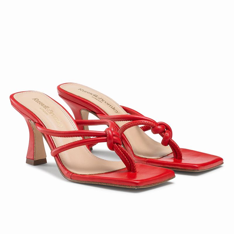 Russell And Bromley Margarita Ženske Sandale Na Petu Crvene | FMT313AG