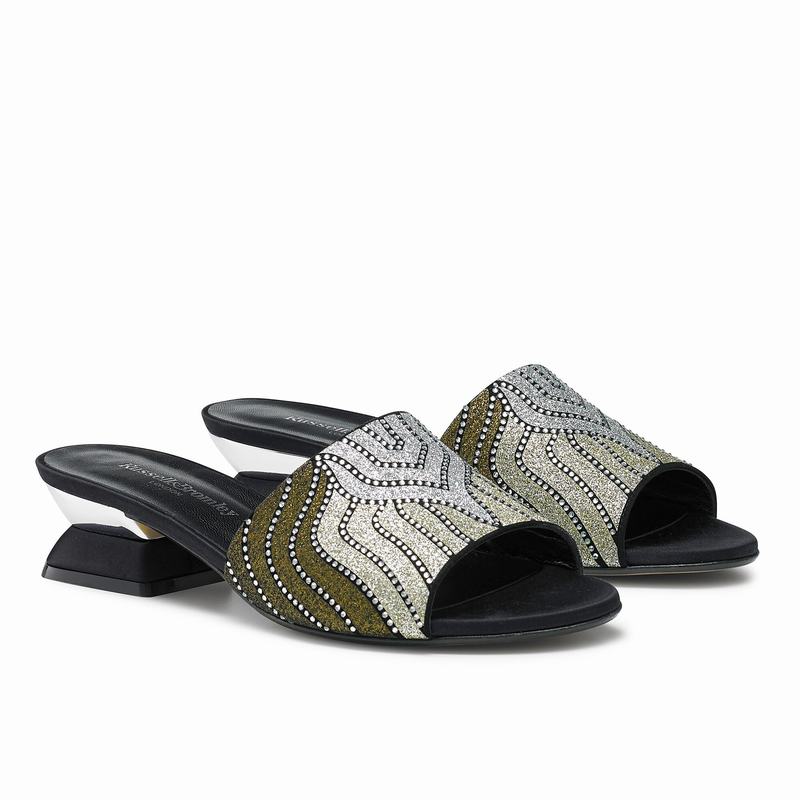 Russell And Bromley Mazemule Ženske Mules Metalne | DUB2880CI