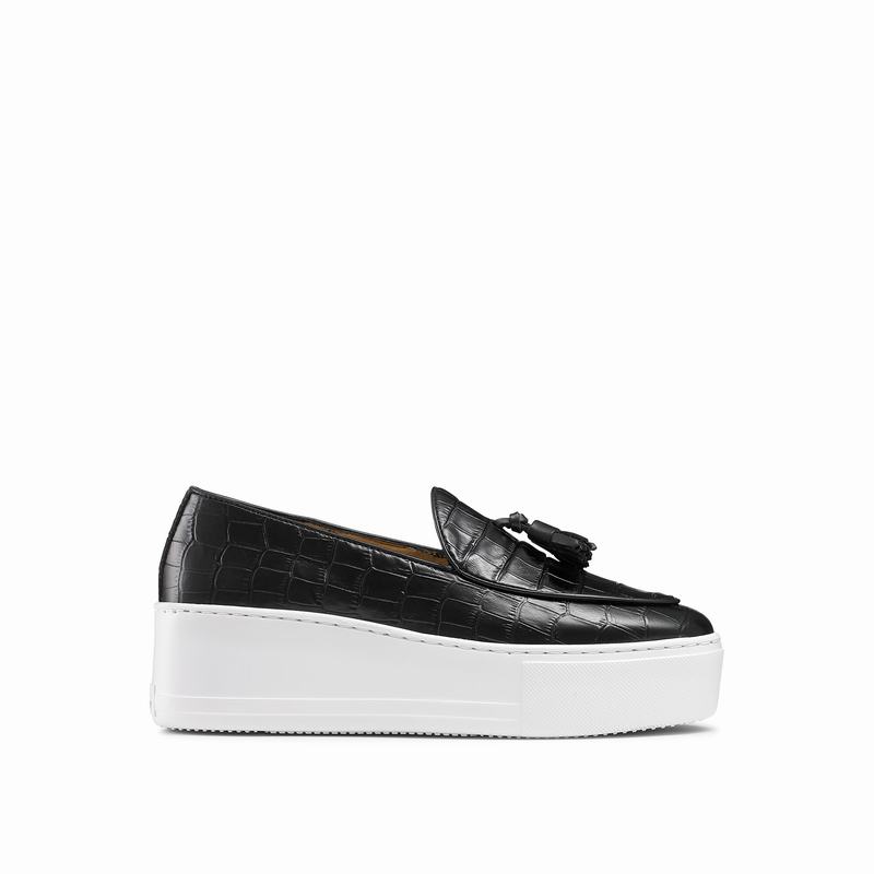 Russell And Bromley Moc Up Ženske Slip On Tenisice Crne | EEF9638SX