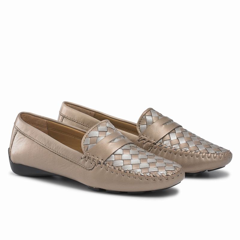 Russell And Bromley Petra Ženske Cipele za Vozače Metalne | MCB7917QH