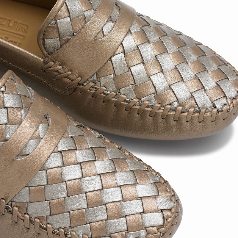 Russell And Bromley Petra Ženske Cipele za Vozače Metalne | MCB7917QH