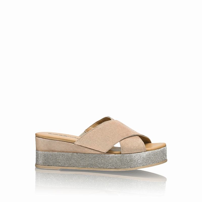 Russell And Bromley Plaza Luxe Ženske Sandale na Klin Smeđe | GSE7458EW