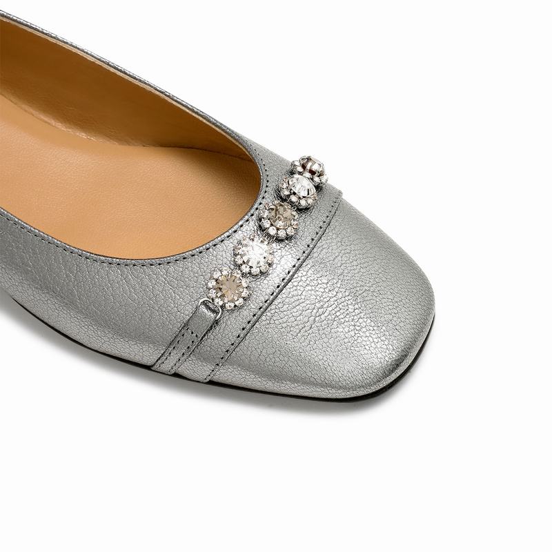 Russell And Bromley Posie Ženske Balerine Metalne | RDN7545BE