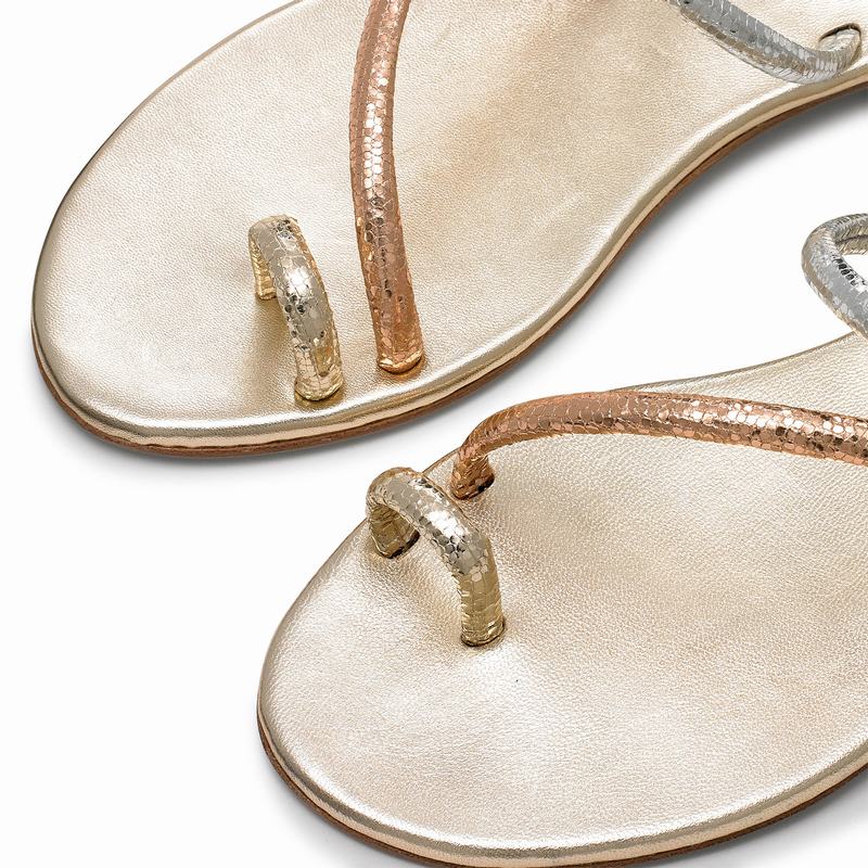 Russell And Bromley Quartz Ženske Sandale Metalne | FIE5912QT