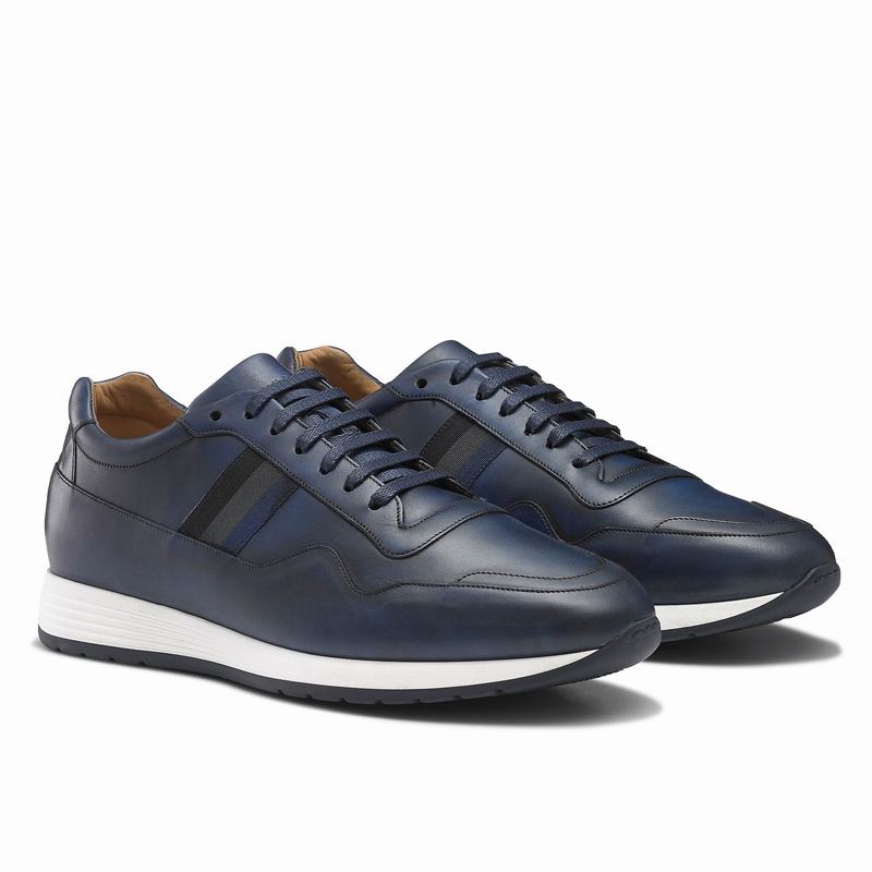 Russell And Bromley Run Time Muške Niske Tenisice Plave | HOE1817FX