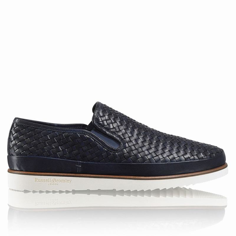 Russell And Bromley Sanmarino Muške Slip On Cipele Plave | GHF8642AC