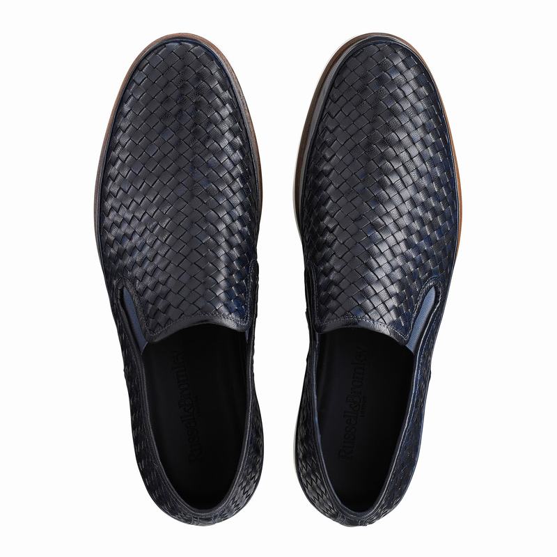 Russell And Bromley Sanmarino Muške Slip On Cipele Plave | GHF8642AC