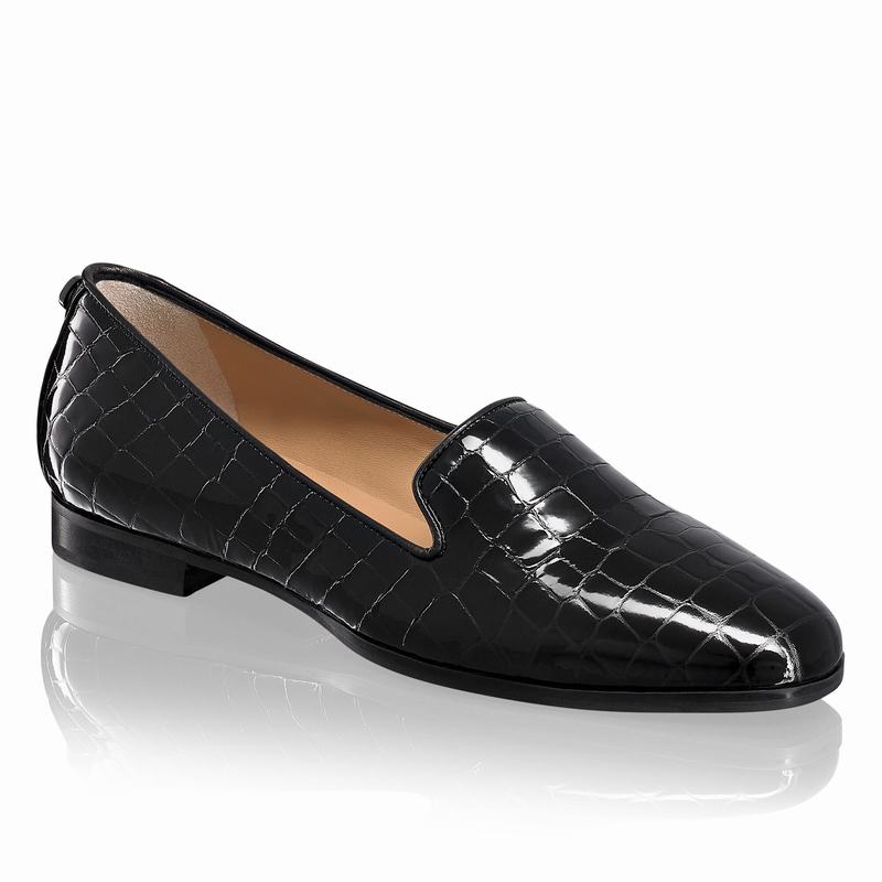 Russell And Bromley Smoking Ženske Balerine Crne | QHO4341UR