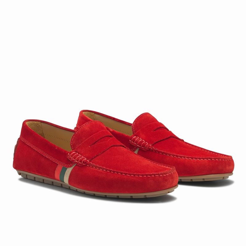 Russell And Bromley Soft Wear Muške Mokasinke Crvene | GCY5266HZ