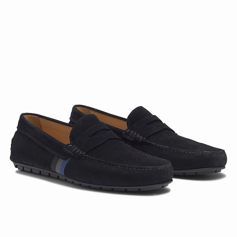 Russell And Bromley Soft Wear Muške Mokasinke Crne | YQE1468WH