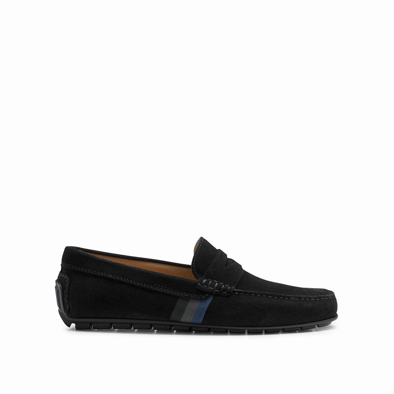 Russell And Bromley Soft Wear Muške Mokasinke Crne | YQE1468WH