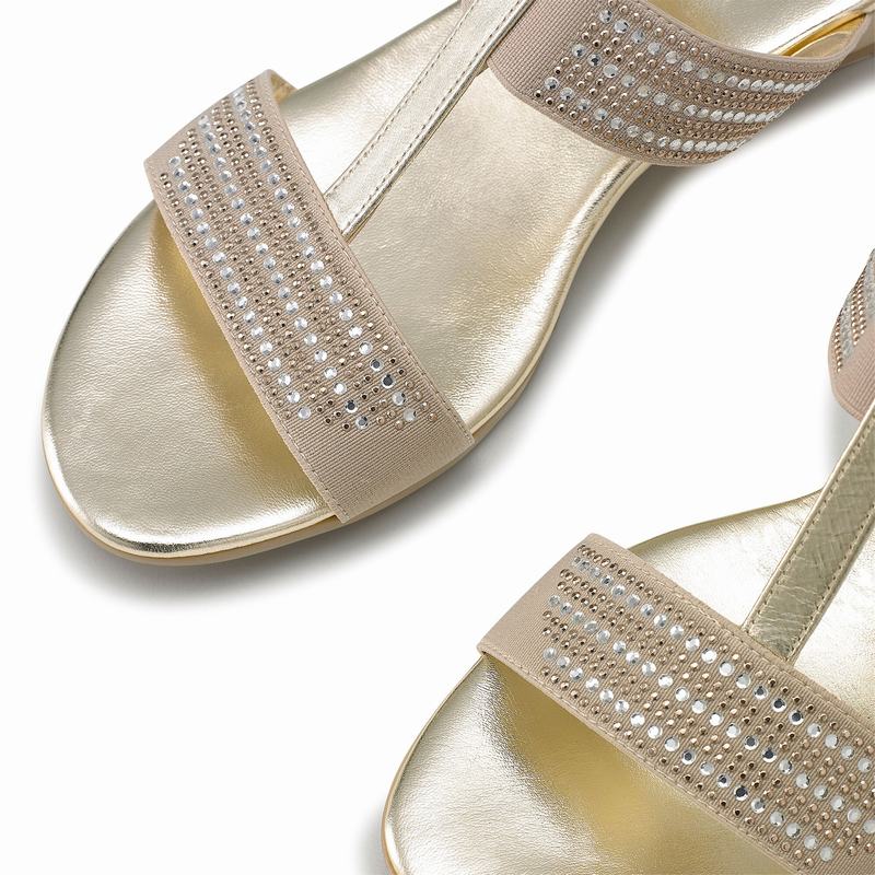 Russell And Bromley Stella Ženske Sandale na Klin Metalne | RHZ2393ZD