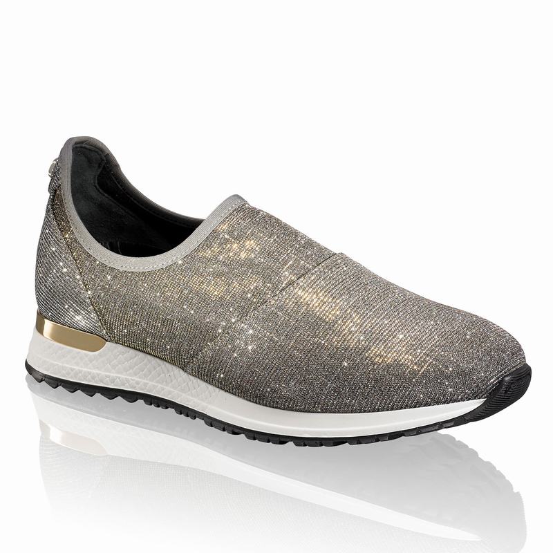 Russell And Bromley Stretchout Ženske Slip On Tenisice Metalne | KTQ2371GV