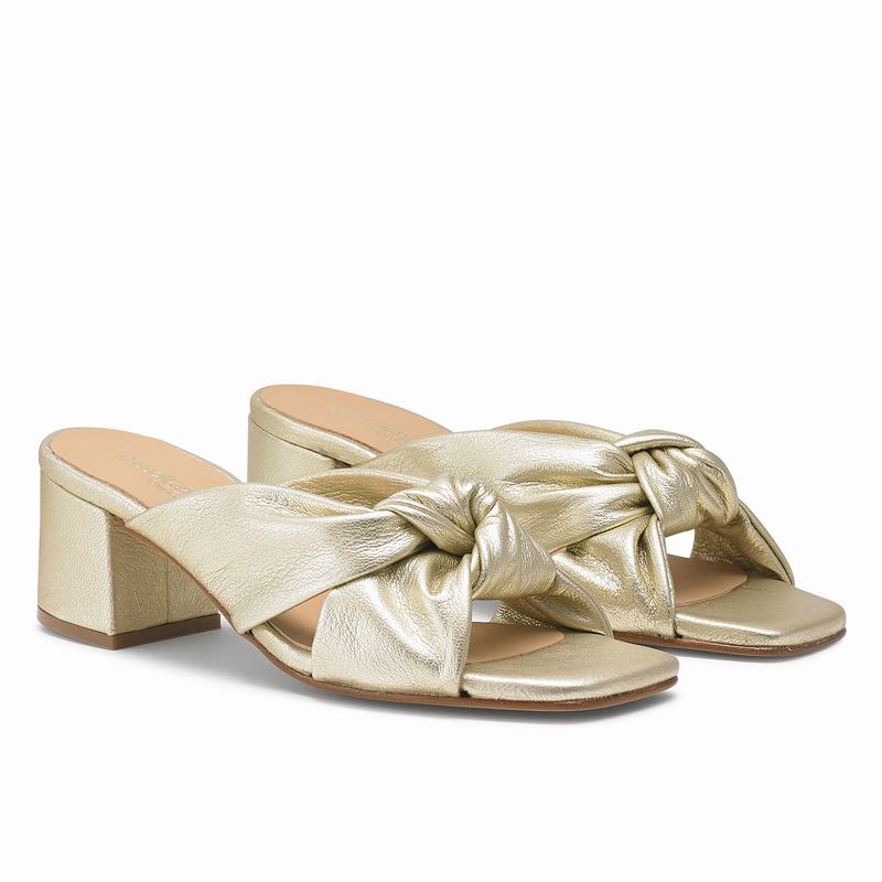 Russell And Bromley Top Knot Ženske Sandale na Klin Metalne | ZEN7267YH