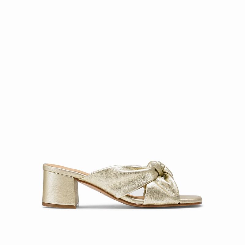 Russell And Bromley Top Knot Ženske Sandale na Klin Metalne | ZEN7267YH