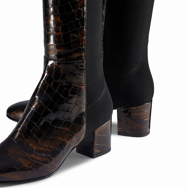 Russell And Bromley Trinni Ženske Knee-high Boots Smeđe | BYH7226FJ