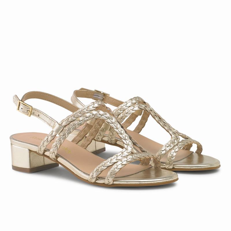 Russell And Bromley Twister Ženske Sandale na Klin Metalne | AXI26DN