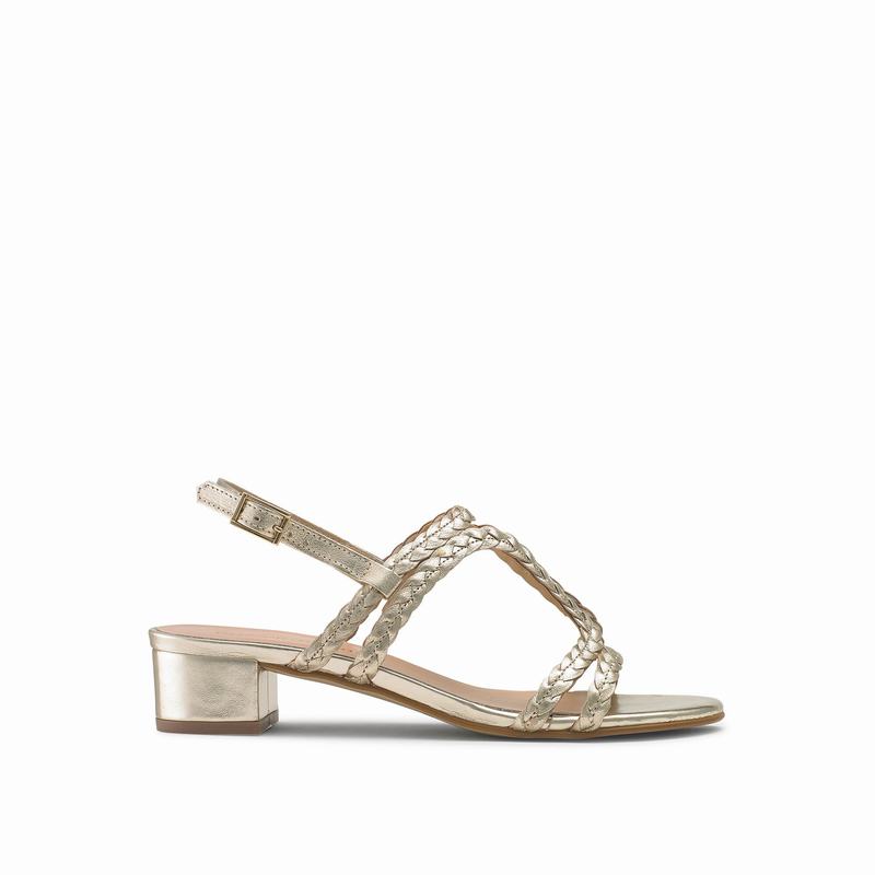 Russell And Bromley Twister Ženske Sandale na Klin Metalne | AXI26DN