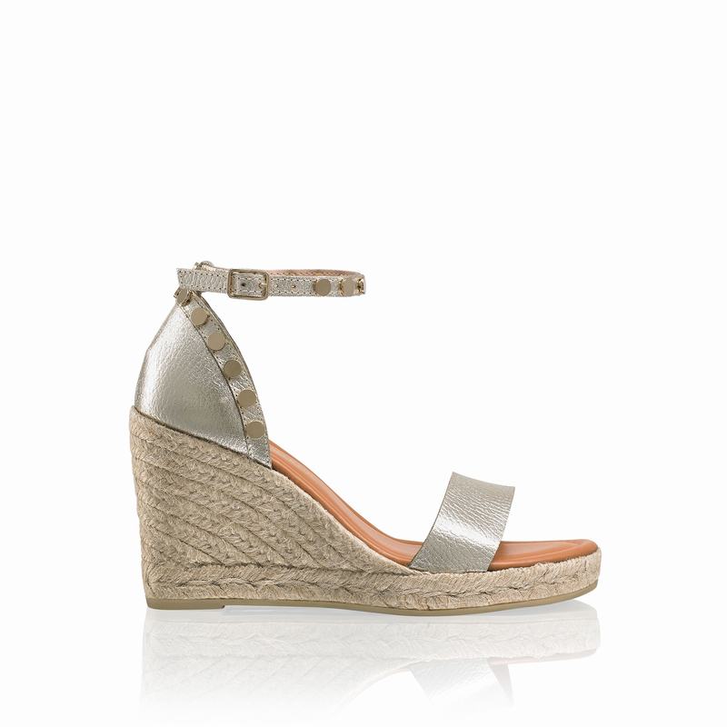 Russell And Bromley Coin Spin Ženske Espadrile Metalne | VXY9517YX