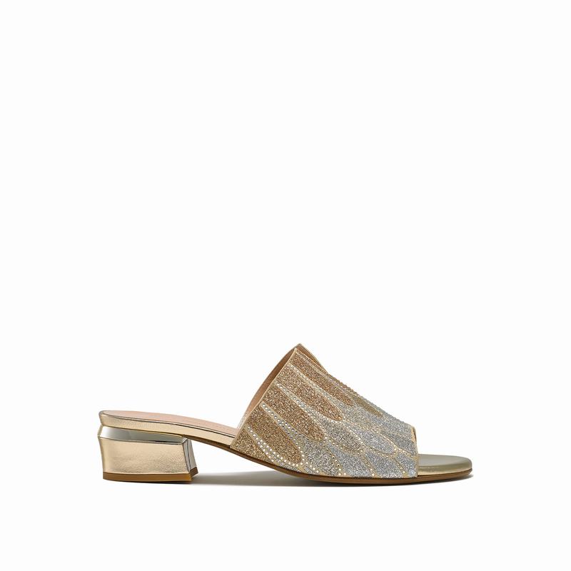 Russell And Bromley Feathers Ženske Mules Zlatne | LNT7086NL