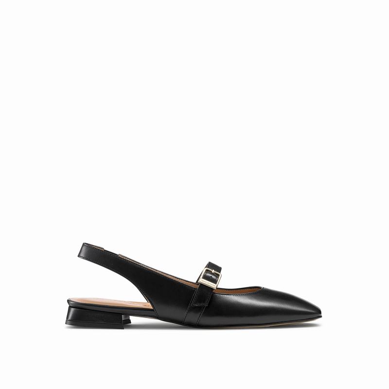 Russell And Bromley Miss Mary Ženske Balerine Crne | BCT6951YF