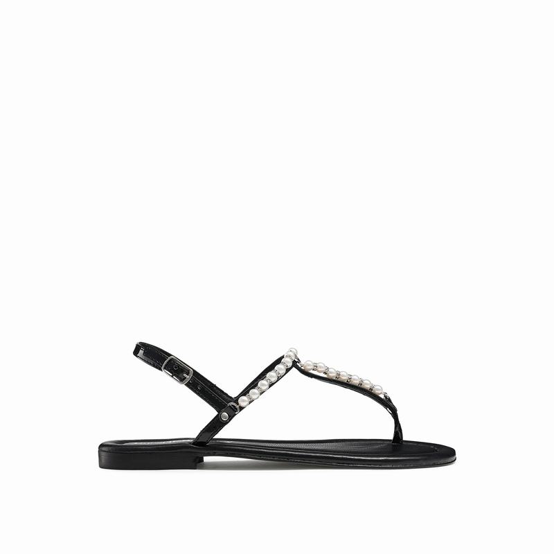 Russell And Bromley Pearly Ženske Sandale Crne | TLV2553AG