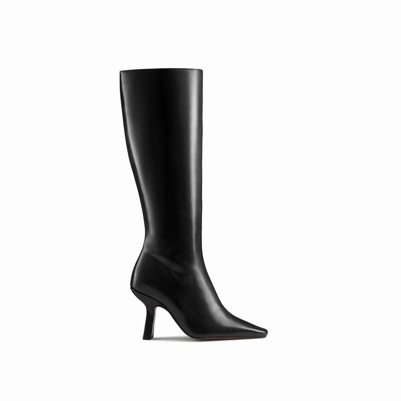 Russell And Bromley Razor Ženske Knee-high Boots Crne | OCB9867VK